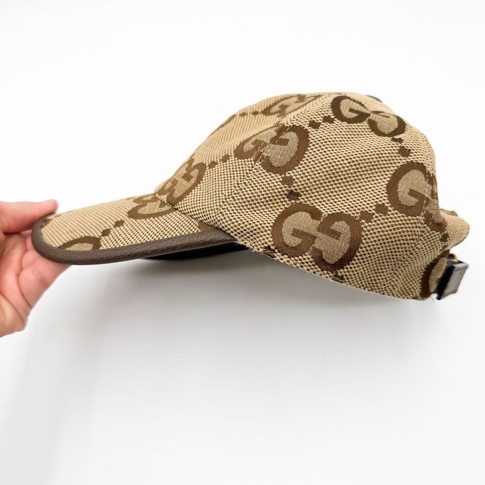 Gucci Supreme GG Jumbo Monogram Canvas Baseball Cap Designer Hat - Picture 4 of 9